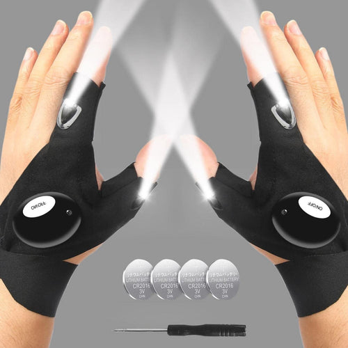 LED Flashlight Gloves for Men