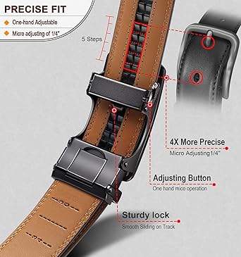 Ratchet Sliding Men Belts