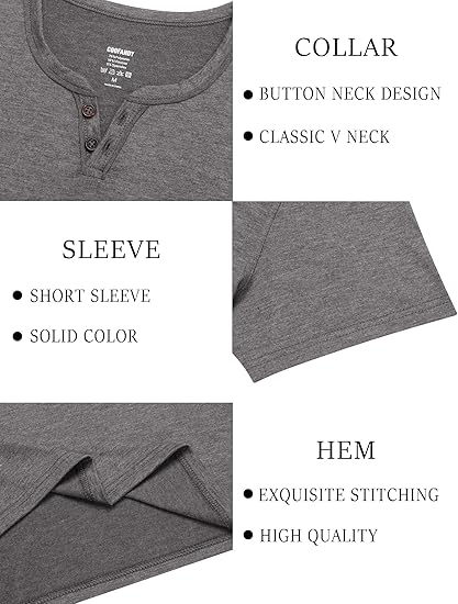 Men's Notch Neck T Shirts