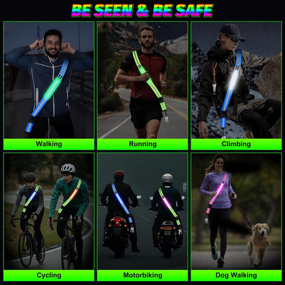 High-Visibility Reflective Running Belt